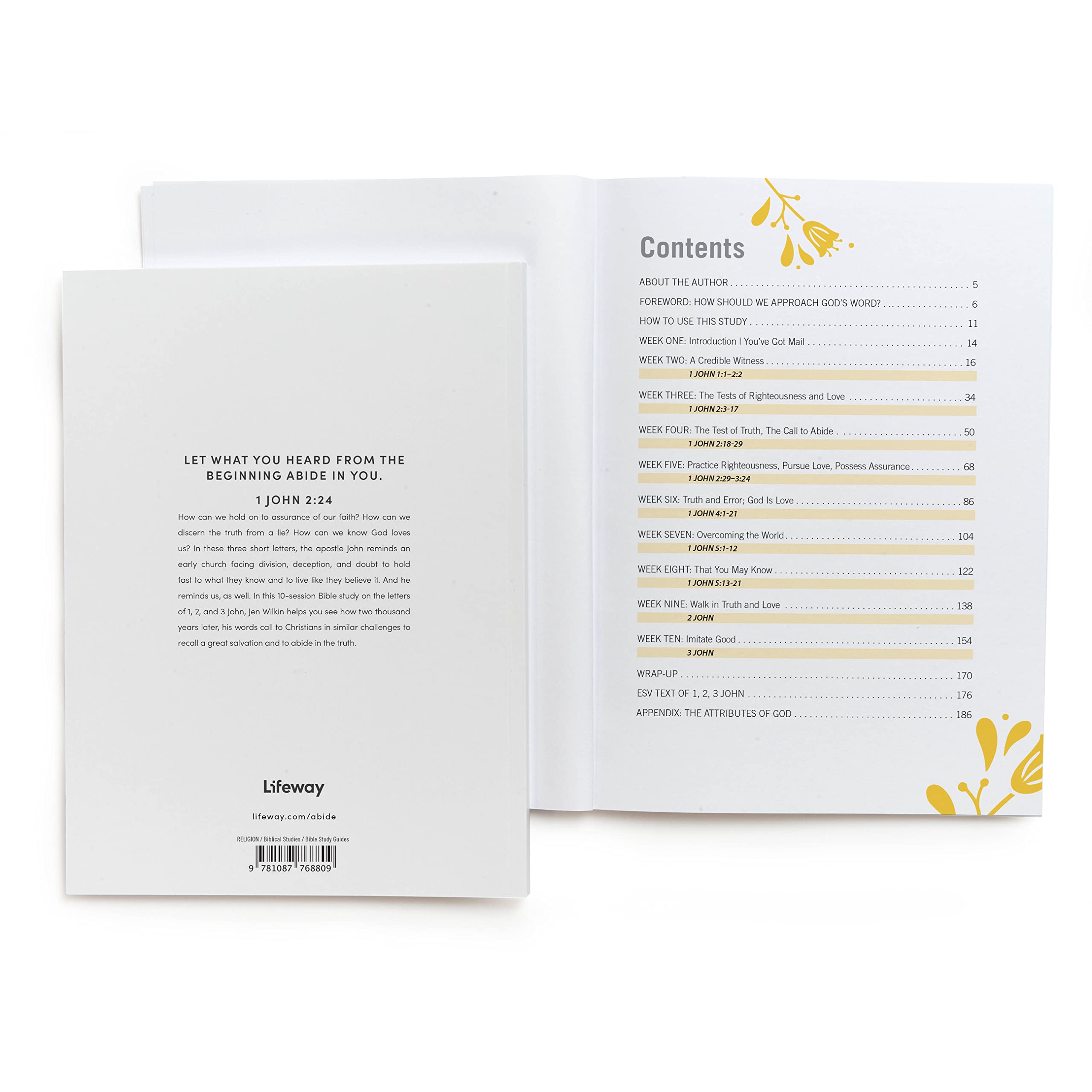 Abide - Bible Study Book with Video Access: A Study of 1, 2, and 3 John | Christian Devotional Guide for Small Groups & Personal Bible Study