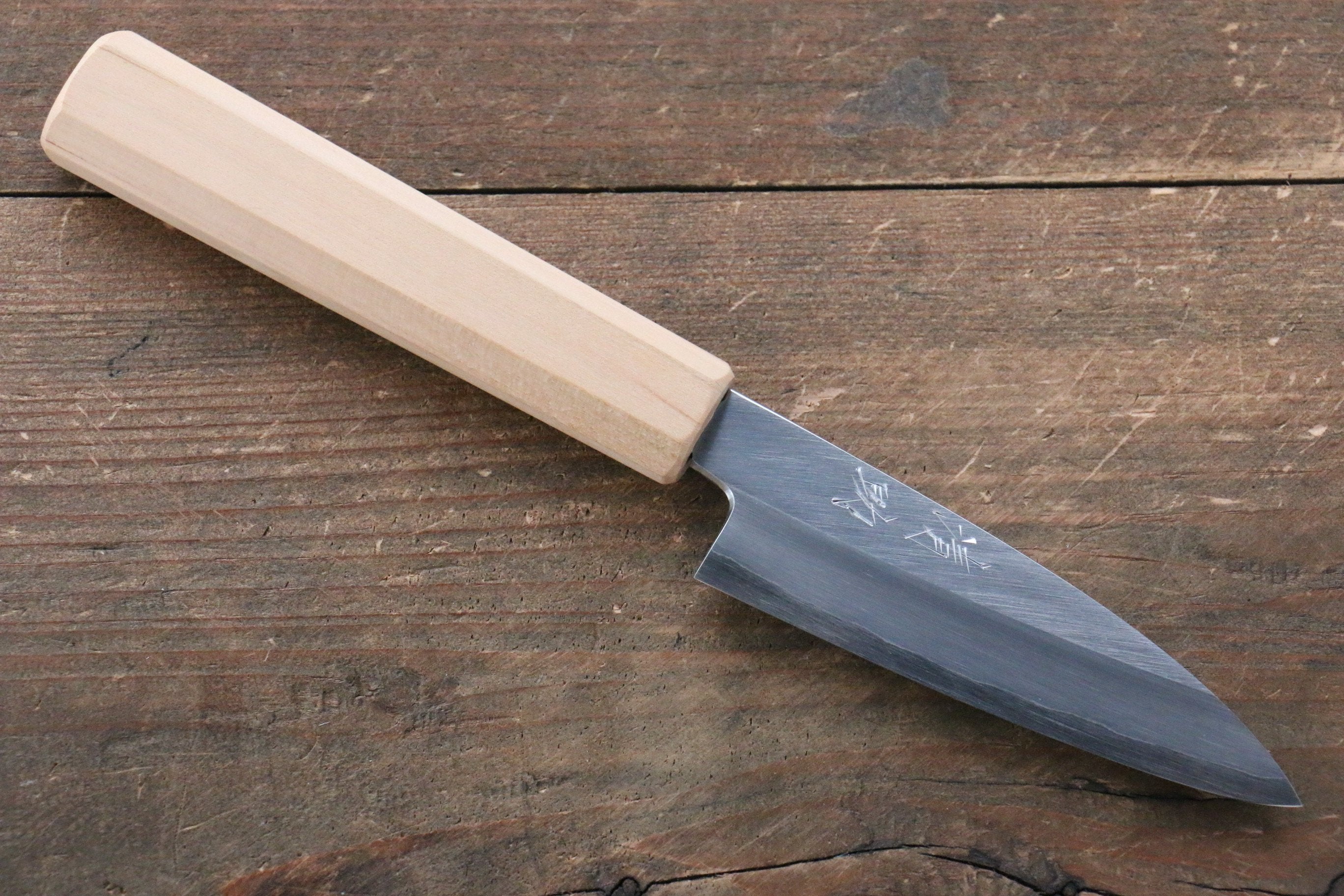 Seisuke Silver Steel No.3 Paring Knife 85mm with Cherry Wood Handle - Perfect for Peeling, Slicing & Precision Kitchen Tasks