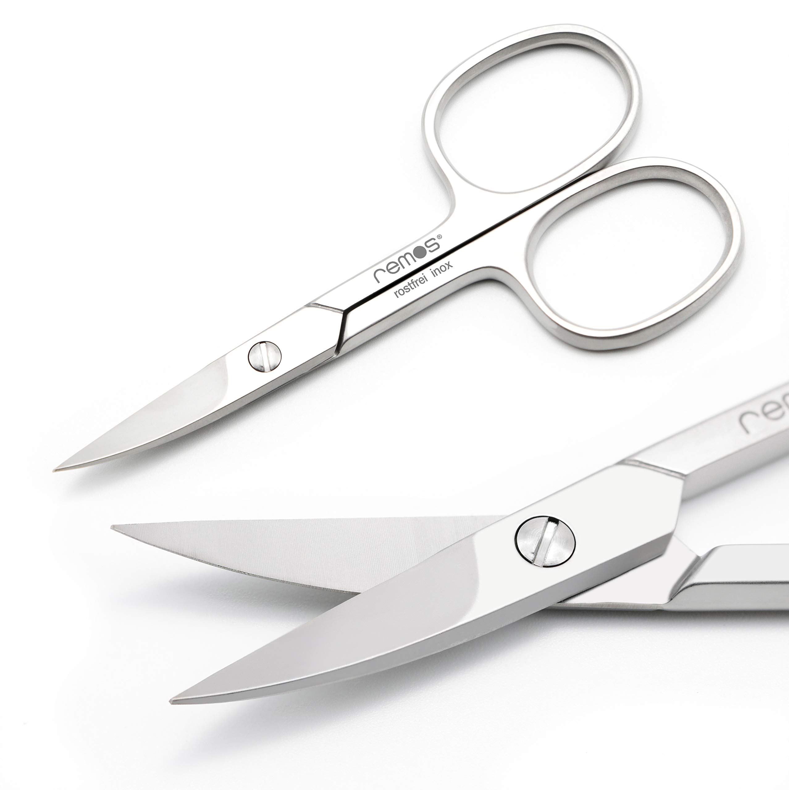 Premium REMOS Stainless Steel Nail Clippers [INOX] 9.5cm - Professional Fingernail & Thin Toenail Trimmer - Ideal for Home, Travel, and Salon Use