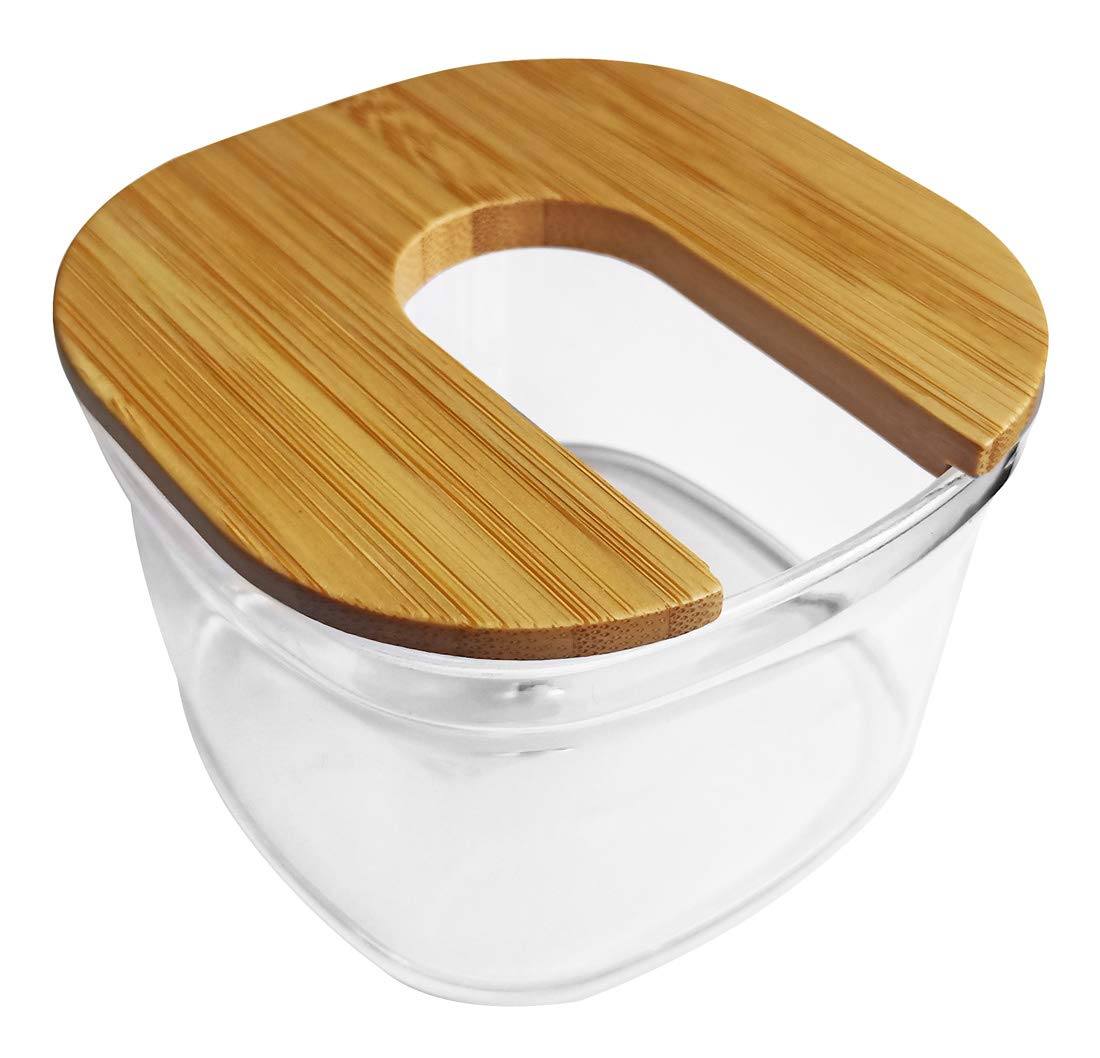 FitSand Bamboo Electric Head Shaver Rinse Stand - Compatible with AsaVea Men's 5-in-1 Electric Shaver & Grooming Kit | Perfect for Travel & Home Use | Eco-Friendly Shaving Accessory
