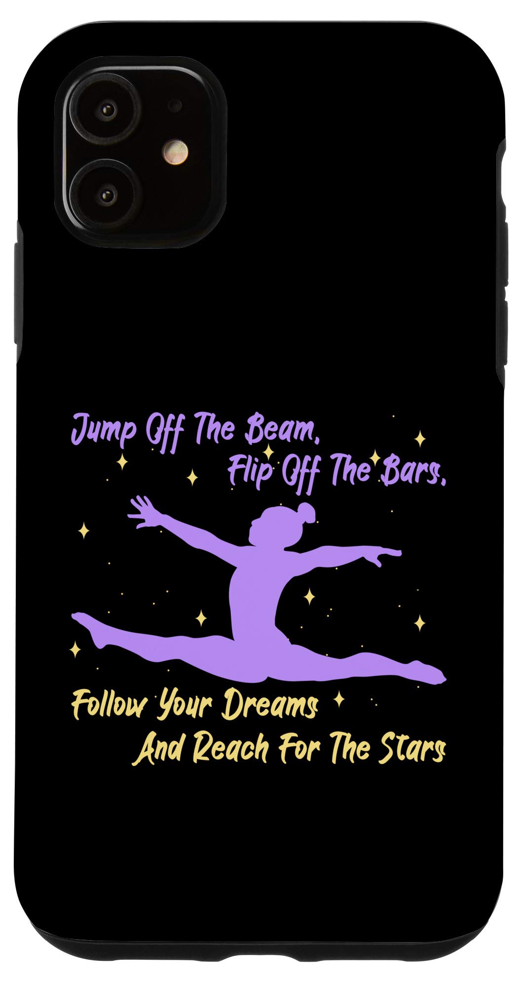 iPhone 11 Gymnastics Case for Girls & Women - Funny Sports Protective Cover - Perfect for Gymnastics Training, Competitions & Everyday Use