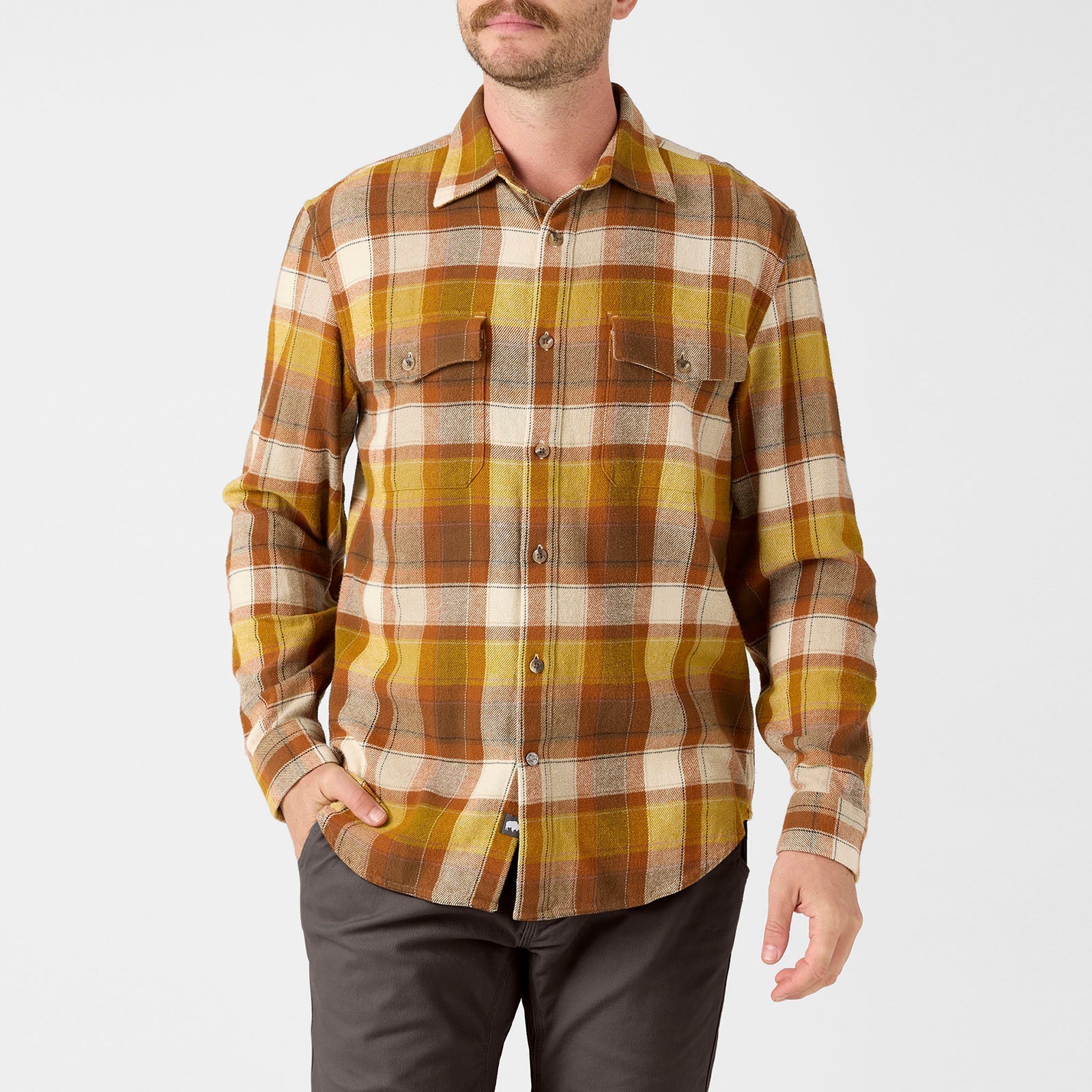 Men's Gatlin Rustic Flannel Shirt - Soft Plaid Long Sleeve Button Down for Casual Wear & Outdoor Adventures