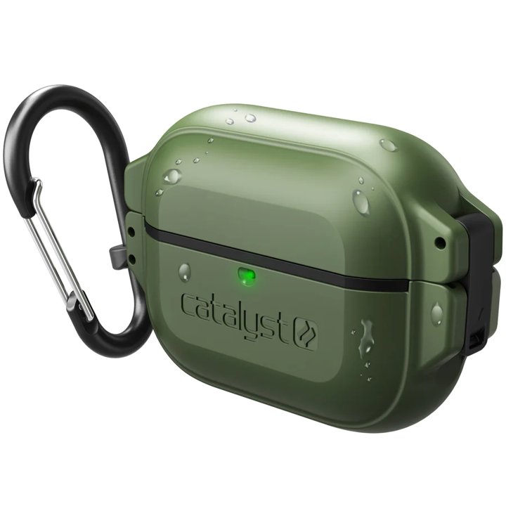 Waterproof Shockproof Case for AirPods Pro - Full Protection, Green - Perfect for Gym, Running & Outdoor Activities