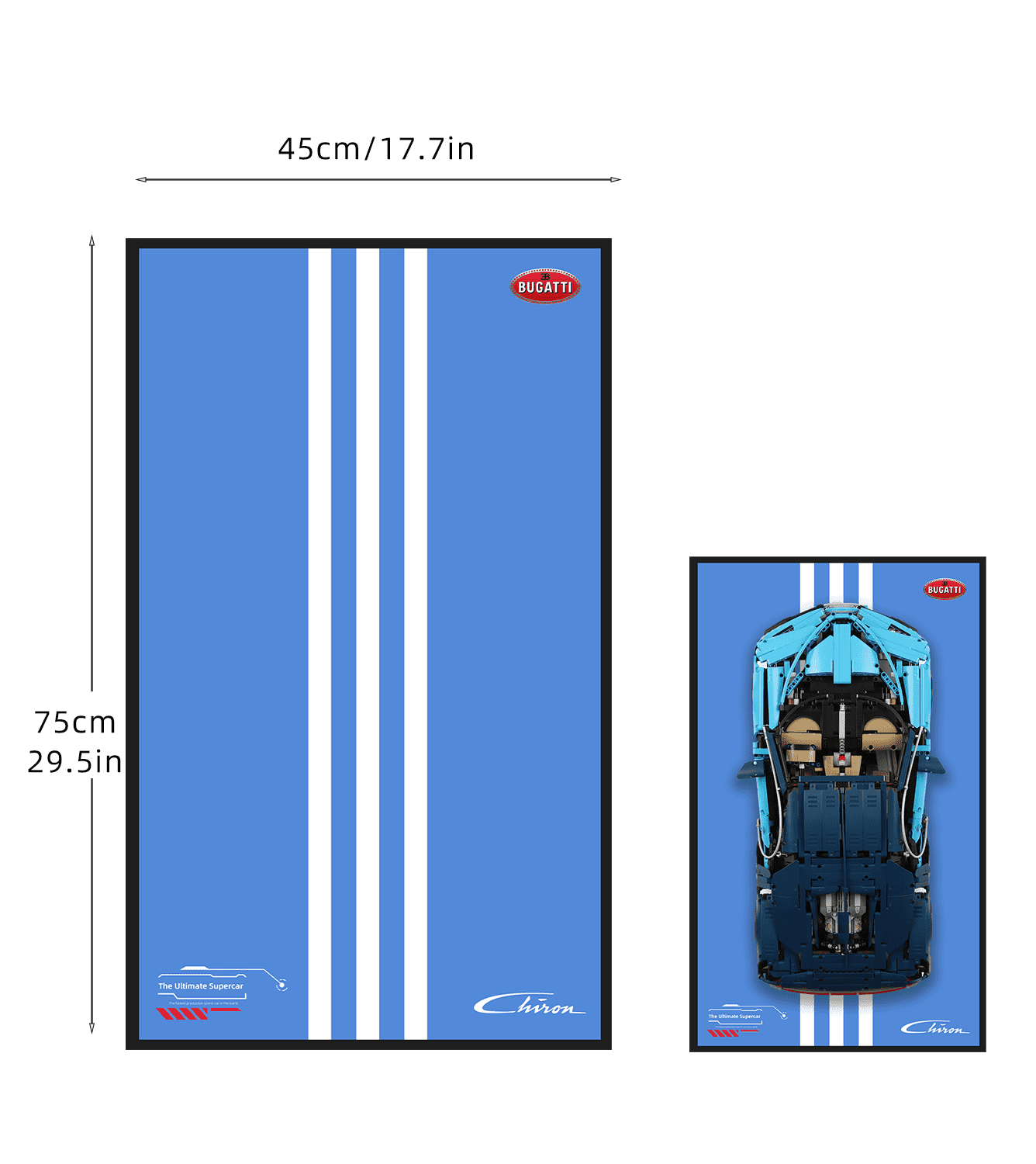 Lego 42083 Technic™ Bugatti Chiron Display Wall Frame - Showcase Your Lego Car Collection - Perfect for Home Office, Game Room, and Gift for Lego Enthusiasts