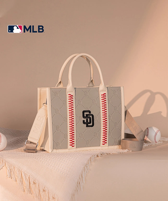 MLB San Diego Padres Tote Bag - Official MLB Licensed Reusable Shopping Bag for Baseball Fans - Perfect for Games, Beach & Grocery Shopping