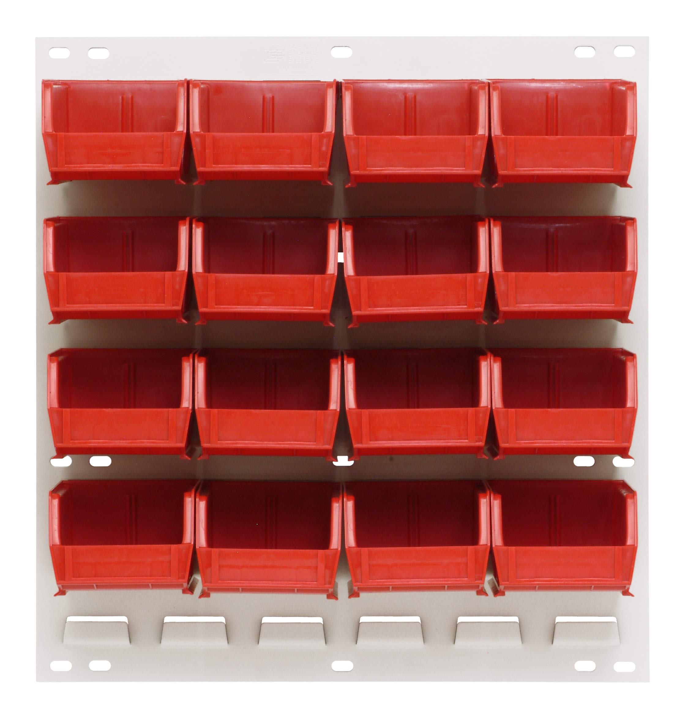 Quantum Storage Systems QLP-1819HC-220-16RD Oyster White Louvered Panels with Bins - 18