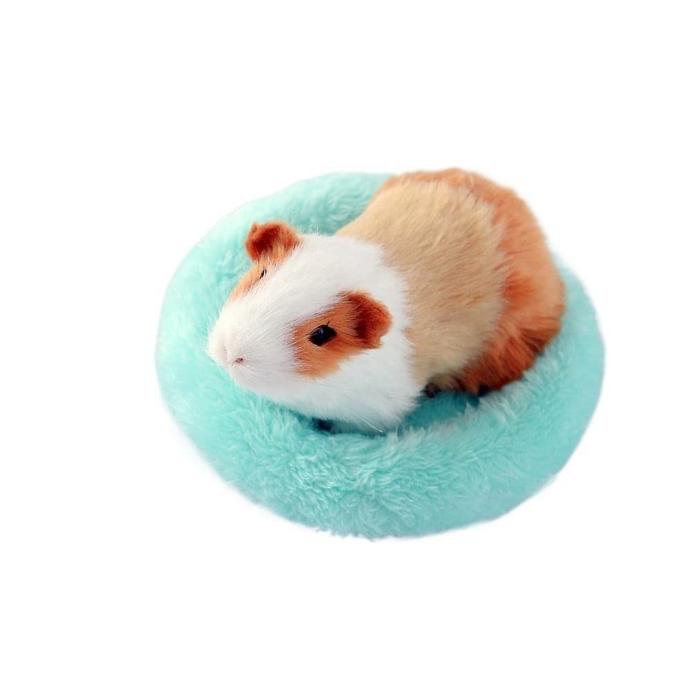 Cozy Winter Soft Fleece Guinea Pig Bed - Small Animal Pet Sleeping Mat for Hamsters, Rats & Rodents (Size S, Blue) - Perfect for Cages, Carriers & Indoor Use