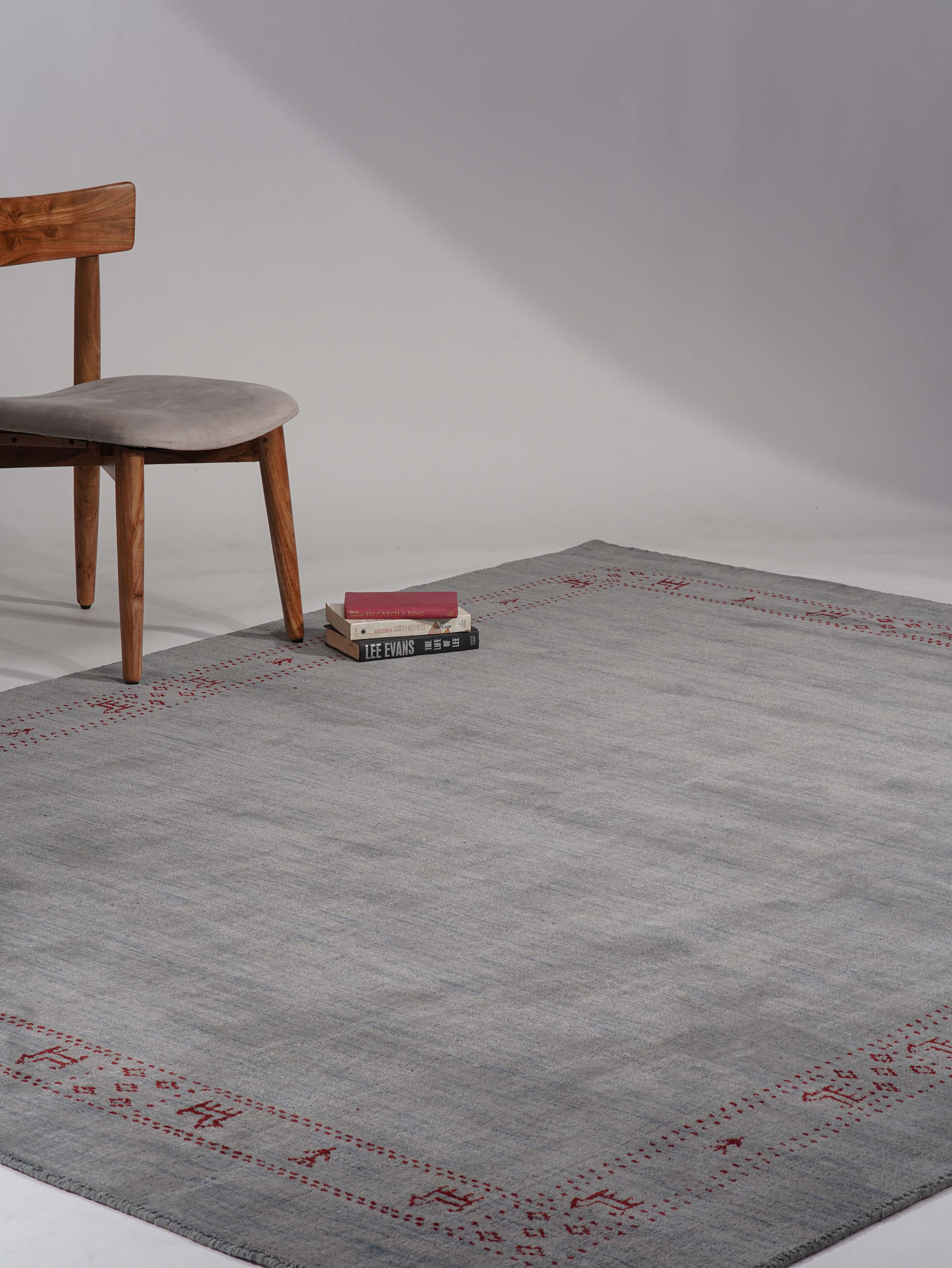 Premium Hand-Knotted Wool Rug for Living Room & Bedroom – Homs Soft & Durable Area Rug – Perfect for Home Decor, Office, and High-Traffic Areas