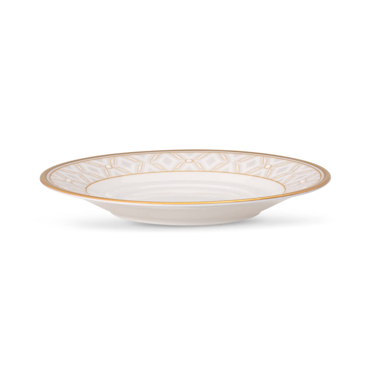 Noritake Noble Pearl 6-Inch Saucer Plates, Set of 4 - Elegant Fine China for Afternoon Tea, Dessert, and Formal Dining