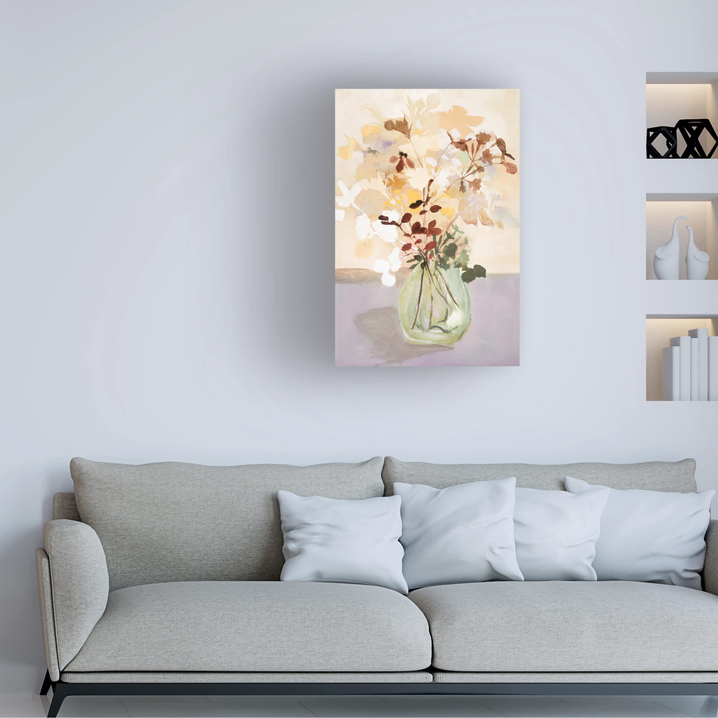 Trademark Fine Art 'Pastel Flower 2' Canvas Wall Art Print by Design Fabrikken - Perfect for Living Room, Bedroom & Office Decor