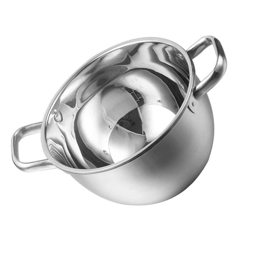 1pc Stainless Steel Shabu-Shabu Hot Pot - Multi-Functional Cooking Pot for Kitchen & Restaurant Use - Anti-Scald Design - Perfect for Home Cooking, Asian Cuisine & Hot Pot Parties