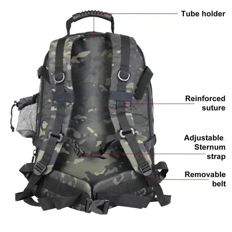 60L Military Tactical Backpack - Waterproof Durable Rucksack for Hiking, Camping & Outdoor Adventures - Perfect for Army, Hunting & Survival Gear