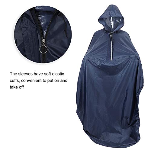 Windproof Wheelchair Rain Poncho Cover for Adults & Seniors - Waterproof Hooded Wheelchair Cape (70.87 x 37.01 inches) - Perfect for Outdoor Activities, Rainy Days & Wheelchair Protection