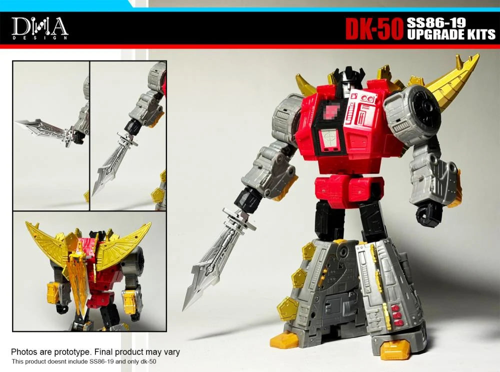 DNA Design DK 50 Upgrade Kit for SS 86 19 Dinobot Snarl - Transformers Toy Accessories for Collectors & Display Enhancement
