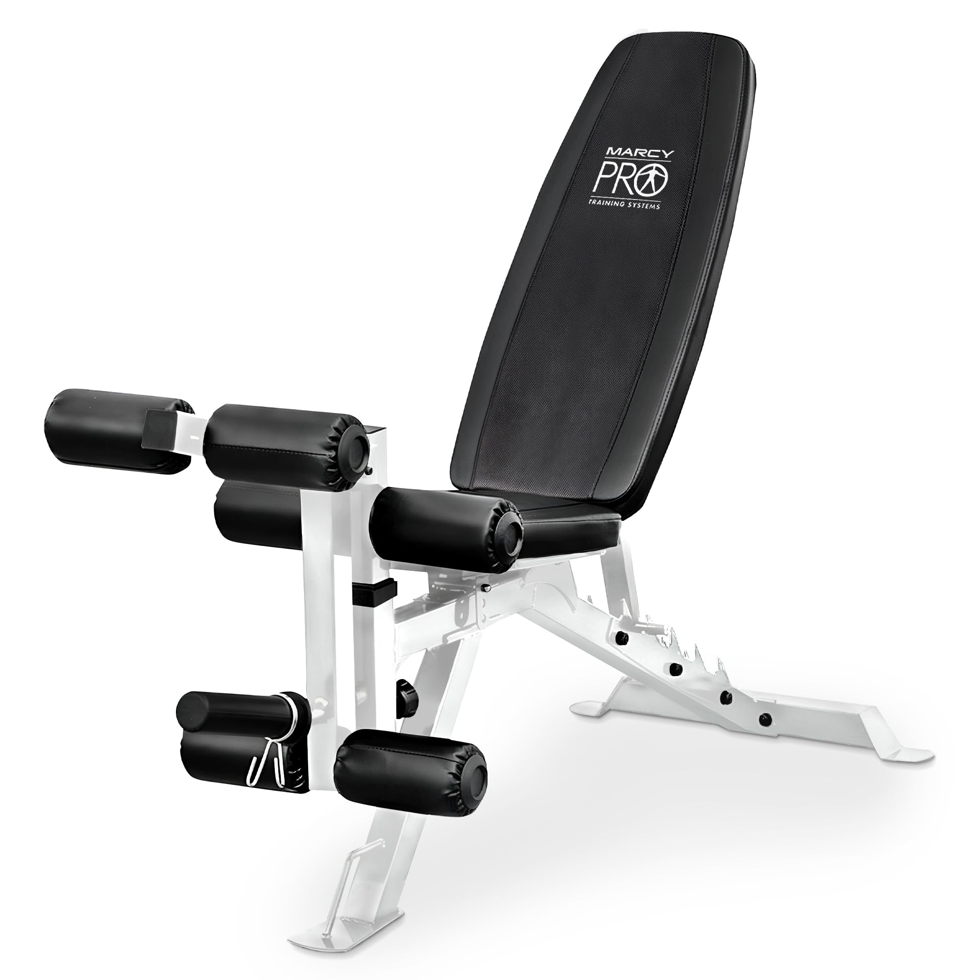 Marcy Adjustable Weight Bench with Dual Leg Developer - Heavy Duty Home Gym Equipment for Strength Training & Full Body Workouts - Perfect for Home Fitness, Bodybuilding & CrossFit Training