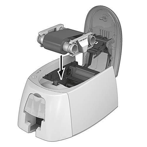 DURACARD ID 300 Printer Compatible Printing Kit - Full Color Ribbon & 100 White PVC Cards | Easy Installation | Perfect for Office ID Badges, School IDs & Membership Cards