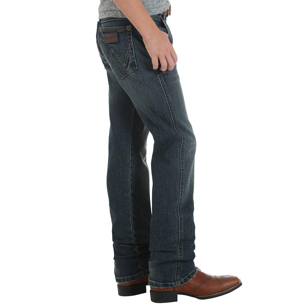 Wrangler Boys' Retro Slim Fit Straight Leg Jean - Classic Denim Pants for Kids, Comfortable & Durable for School, Play & Everyday Wear