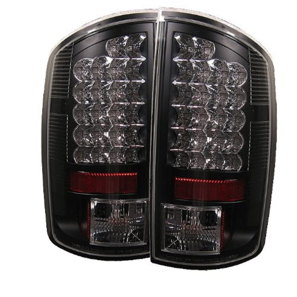 Spyder LED Tail Lights for Dodge Ram 1500 2002-2006, Ram 2500 2002-2005, Ram 3500 2002-2005 - Black Smoke Style - Upgrade Your Truck's Rear Lighting for Safety & Style