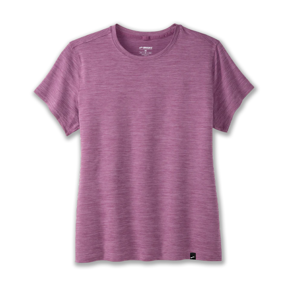 Brooks Luxe Women's Short Sleeve T-Shirt - Breathable Running Top for Workouts & Casual Wear