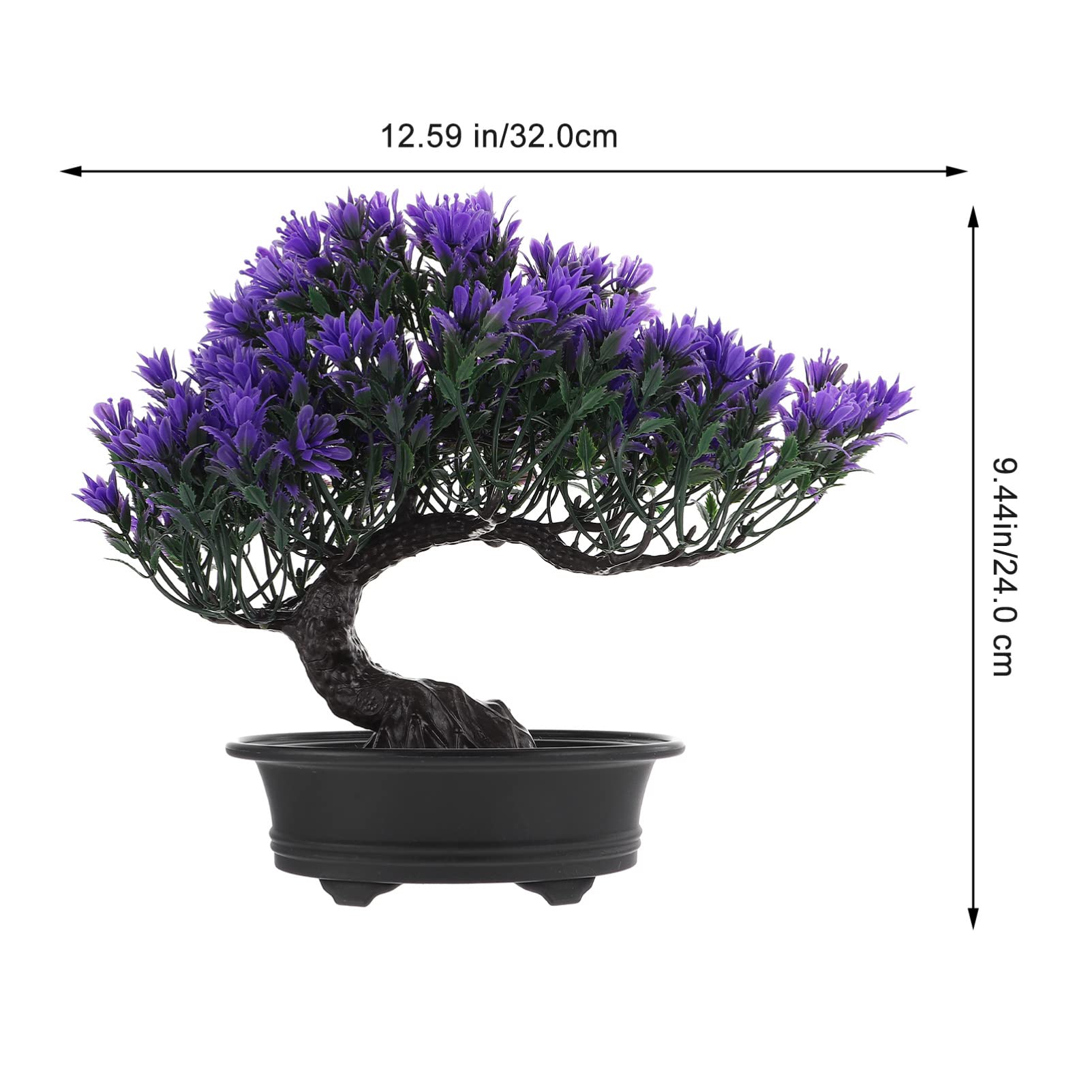 GANAZONO Artificial Bonsai Pine Tree - Lifelike Fake Mini Pine Bonsai for Home & Garden Decor - Perfect for Indoor Zen Decor, Office Desk, and Outdoor Patio Landscaping