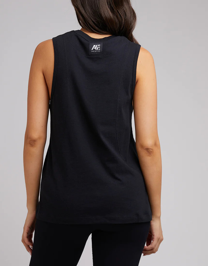 Anderson Tank Top for Women - Soft & Comfortable Black Stretch Cotton Casual Shirt | Perfect for Yoga, Gym, Running & Everyday Wear