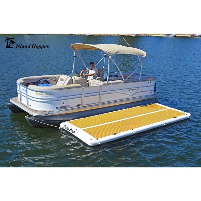 **Premium Island Hopper Inflatable Floating Dock for Lakes, Pools & Backyards – Perfect for Relaxation, Swimming & Water Fun**