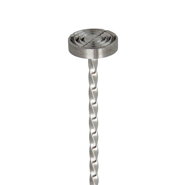 Premium Stainless Steel Bar Spoon with Muddler - 40cm Professional Cocktail Mixing Tool for Home Bars, Bartenders & Cocktail Enthusiasts - Perfect for Mojitos, Old Fashioned & Craft Cocktails