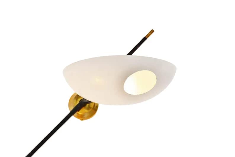 NauticalMart Modern 2 Armed Dome Wall Light Fixture - Raw Brass Sputnik Chandelier for Living Room, Bedroom, or Dining Room Lighting Decor