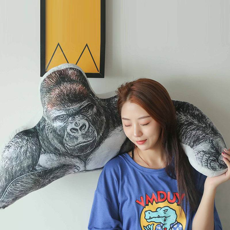 Soft Gorilla Body Pillow Plushie - Cute & Huggable Stuffed Animal for Kids & Adults | Perfect for Cuddling, Home Decor, and Gifts
