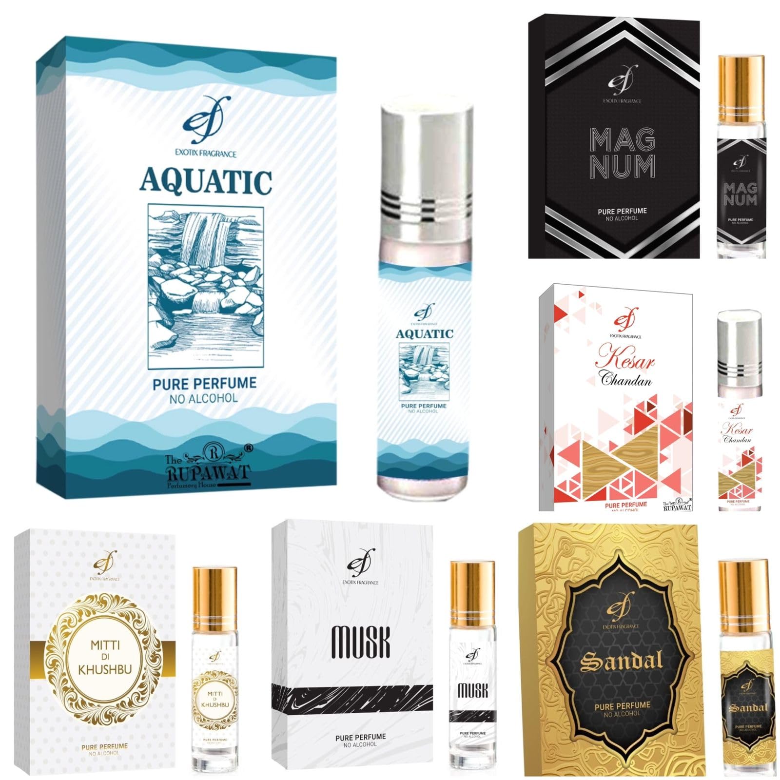 Broot Natural Attar by Rupawat Perfumery - 100% Alcohol-Free Long Lasting Perfume Oil for Men & Women (12ml) - Premium Fragrance for Daily Wear, Special Occasions & Gift Giving