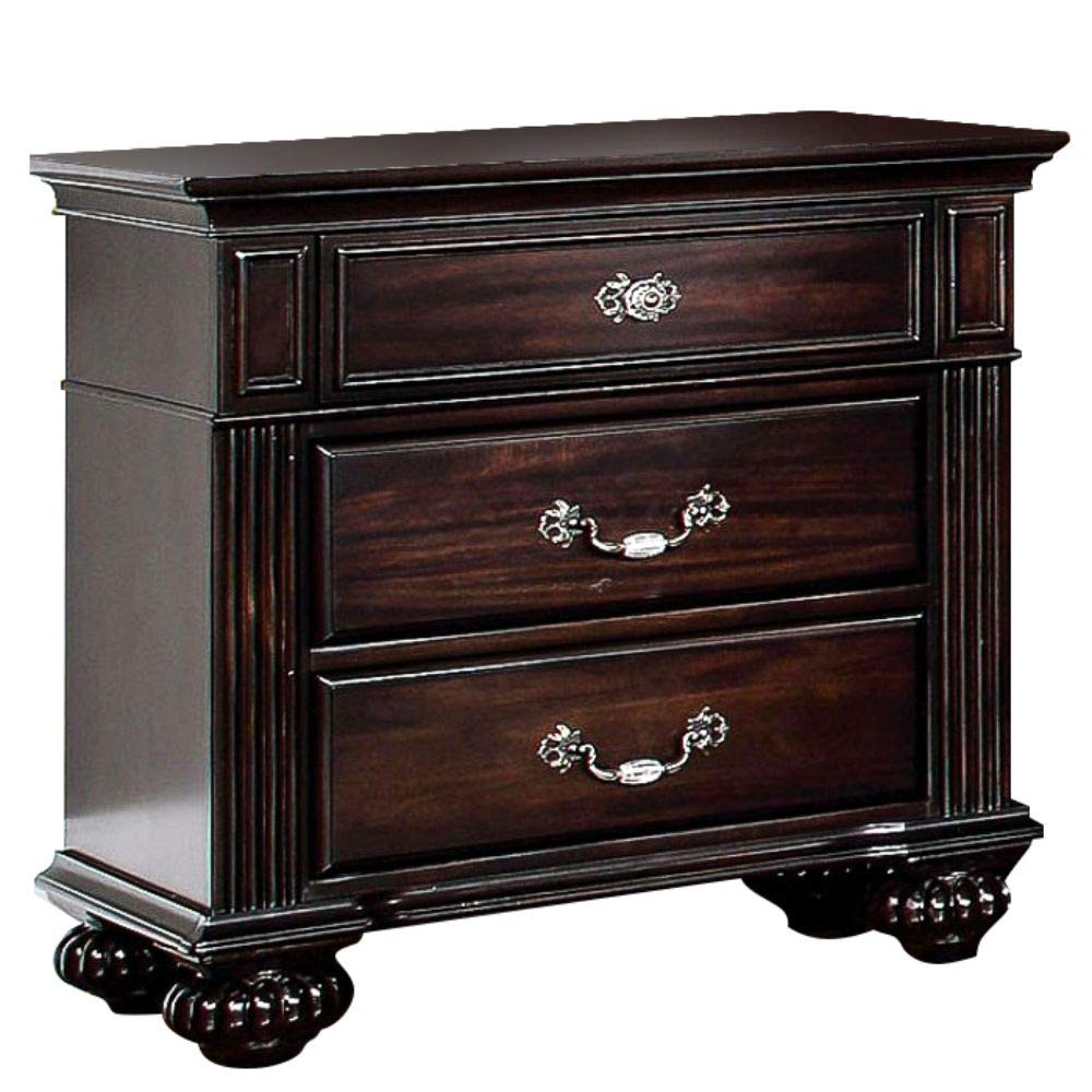 Furniture of America Syracuse Dark Walnut Nightstands - 29.25