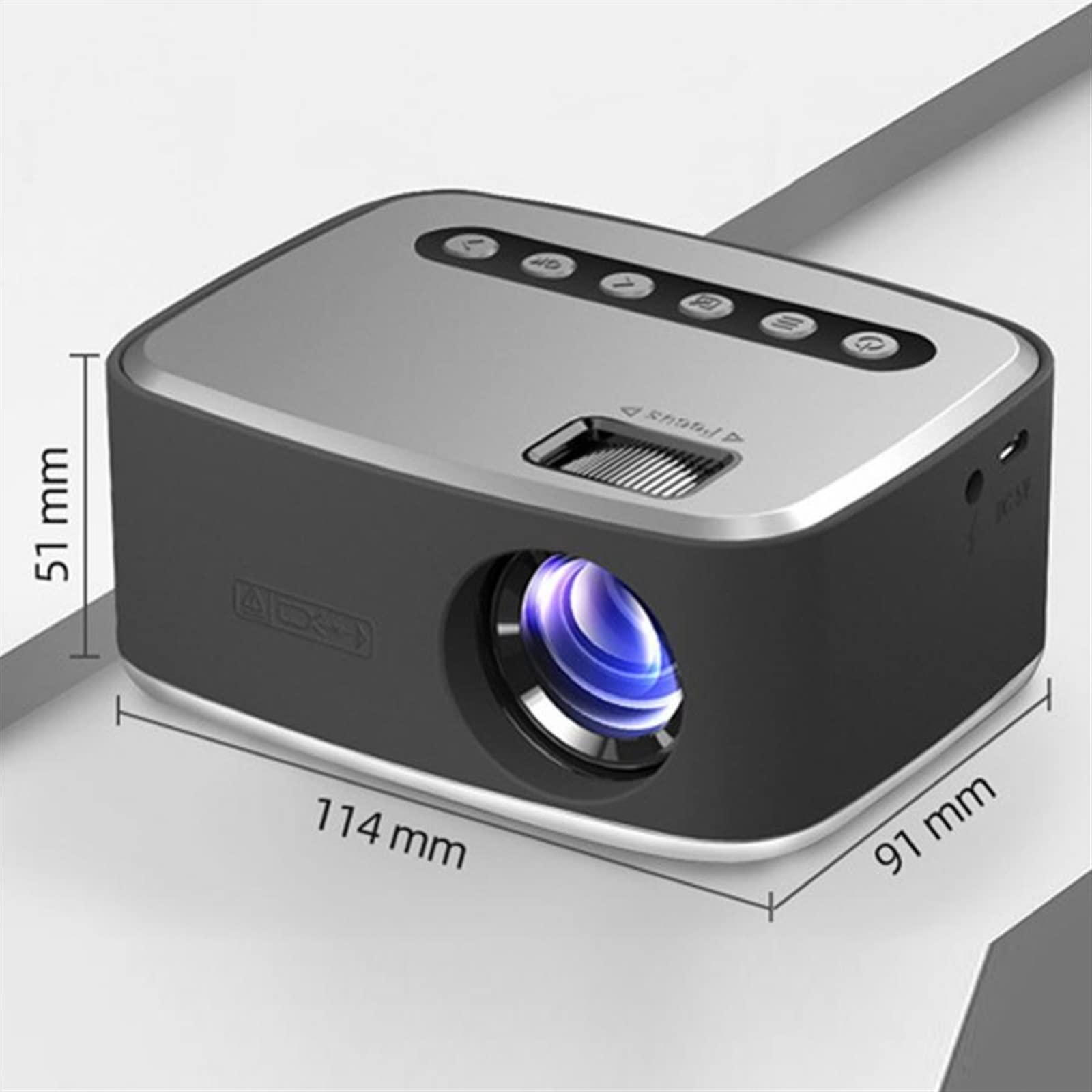 SVIO Mini Projector for Home Theater - 1080P HD Portable LED Projector with AU Plug | Perfect for Movie Nights, Gaming & Outdoor Camping