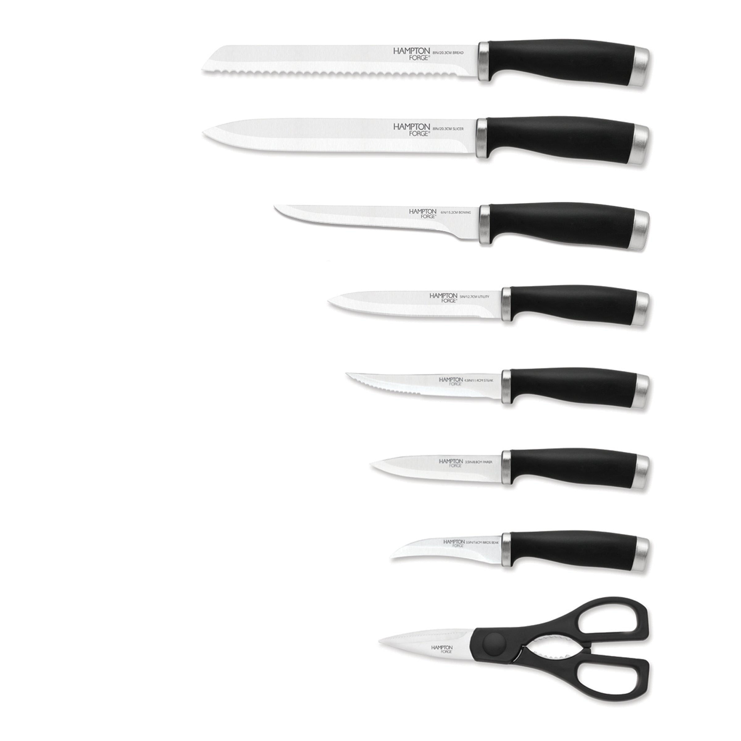 Premium Epicure Black 15-Piece Stainless Steel Cutlery Set - Knife Fork Spoon Set for Fine Dining, Wedding Gifts & Home Kitchen Essentials