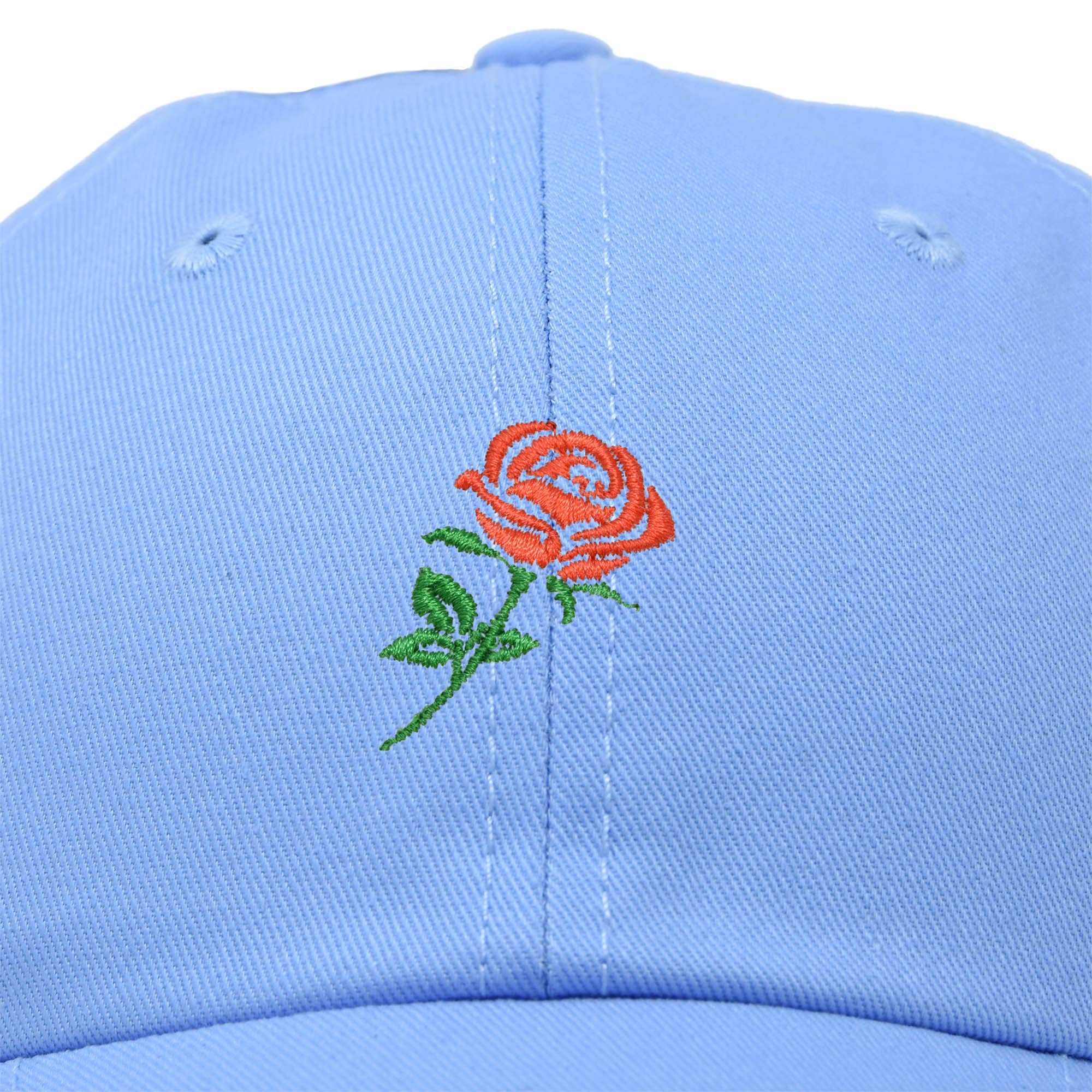 Premium Embroidered Red Rose Baseball Cap for Women - Stylish Fashion Hat for Outdoor Activities, Travel & Casual Wear