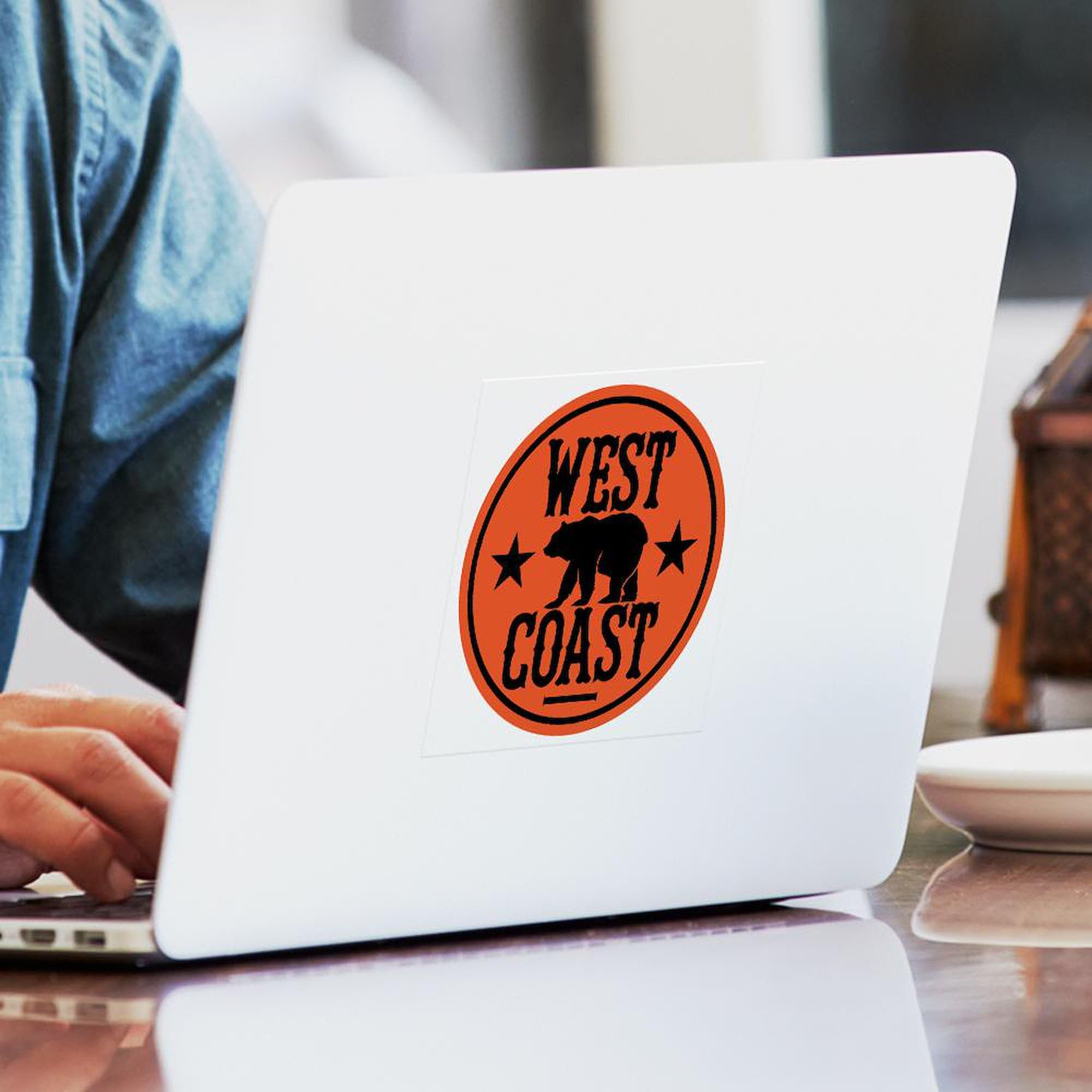 Westcoast01 3x3 Square Car Bumper Sticker - Waterproof Vinyl Decal for Cars, Laptops, Windows | Perfect for Personalizing Vehicles, Laptops & Home Decor