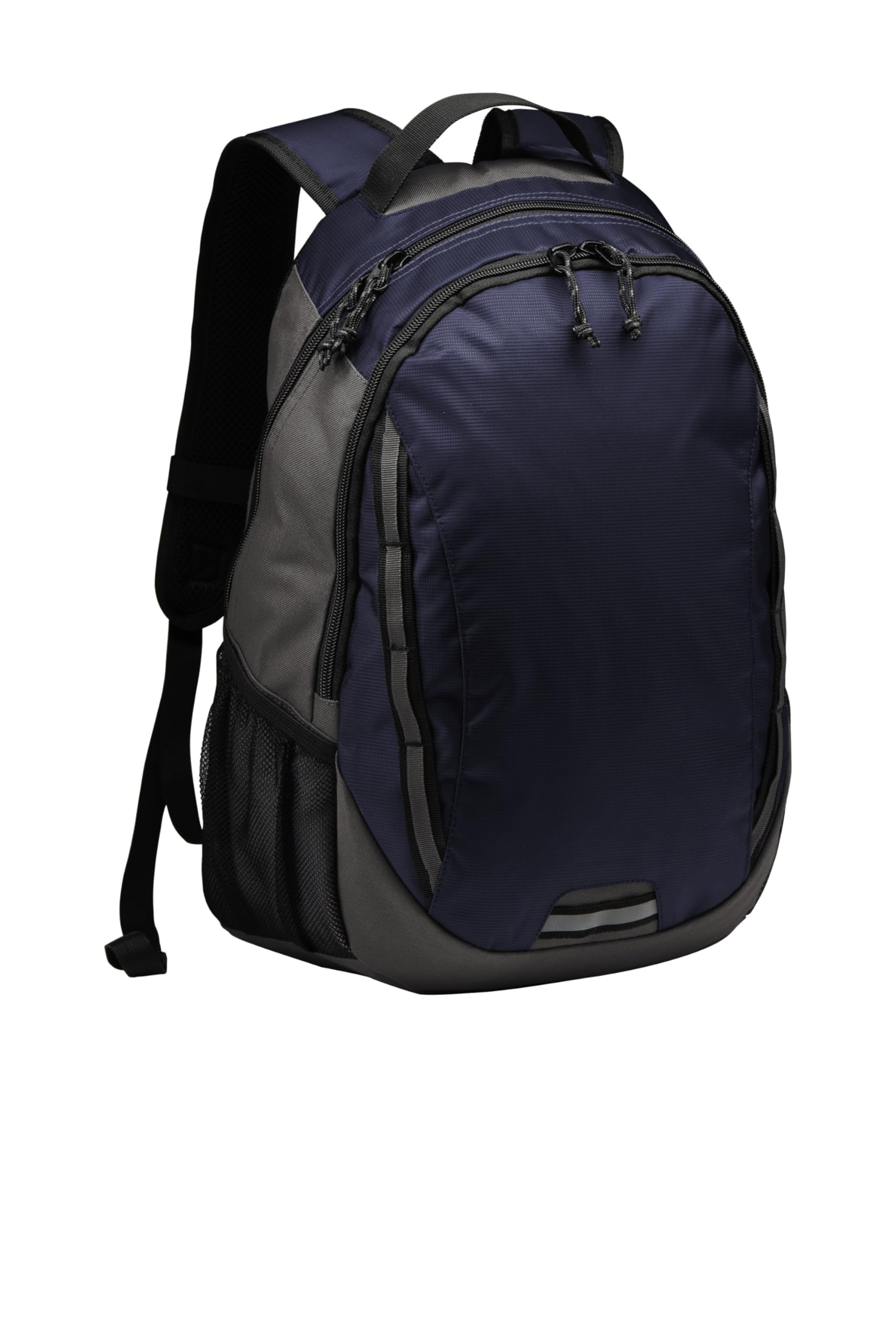 Port Authority Ridge Backpack BG208 - Durable Laptop Backpack for Work & Travel, Deep Navy/Dark Charcoal, One Size Fits All - Perfect for Office, School, College & Outdoor Adventures