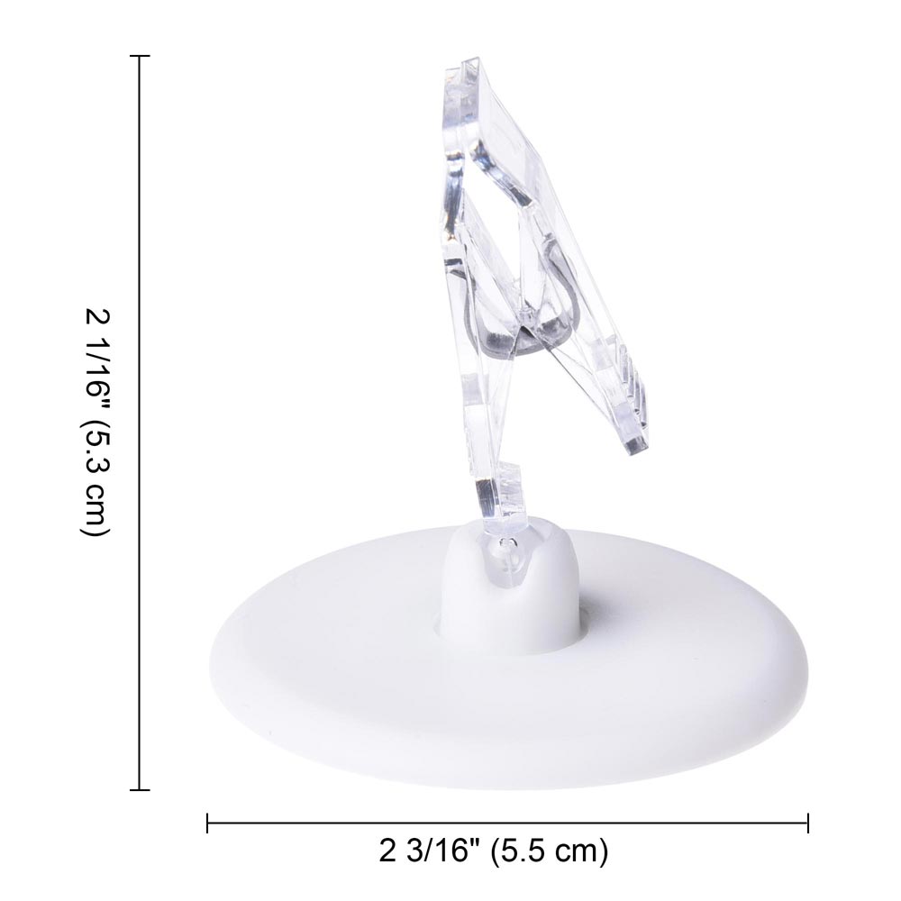 TheLAShop Rotating Table Sign Holders - 16 Pack Acrylic Sign Clips for Restaurants, Stores & Events - Perfect for Menu Displays, Promotions & Directional Signage