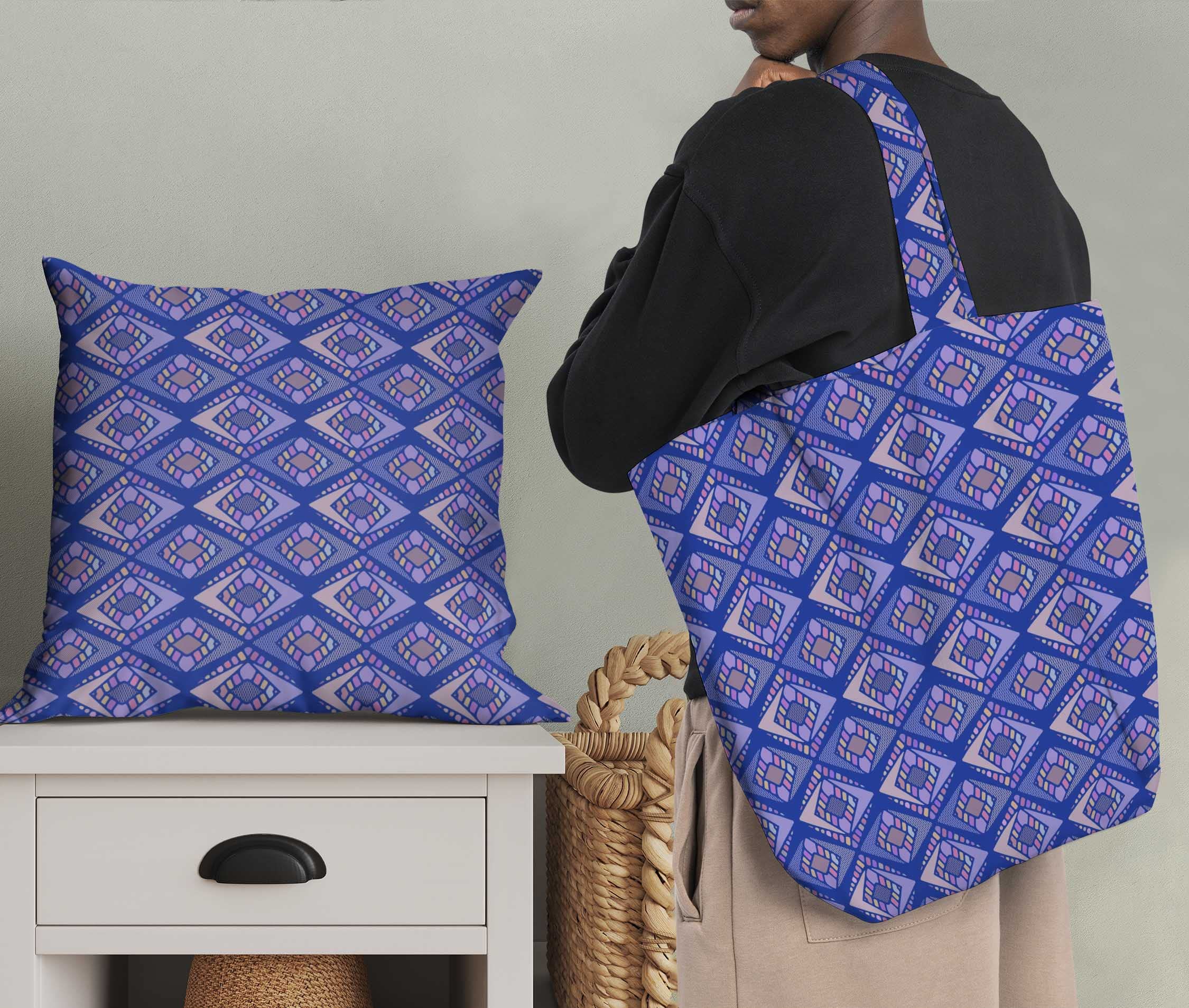 Soimoi Moss Georgette Blue Fabric by The Yard - 42