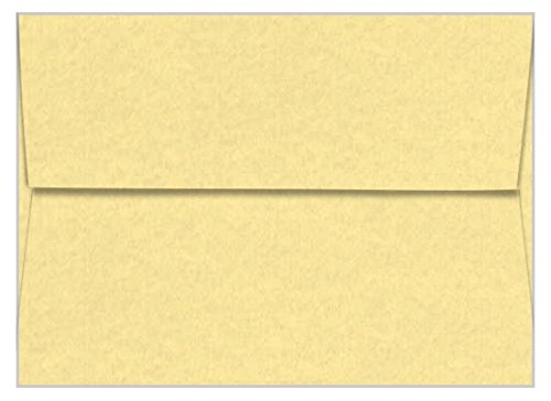 Premium A7 Gold Envelopes (5 1/4 x 7 1/4 Inches) - 60T Thickness, Pack of 1000 - Perfect for Wedding Invitations, Greeting Cards & Business Correspondence