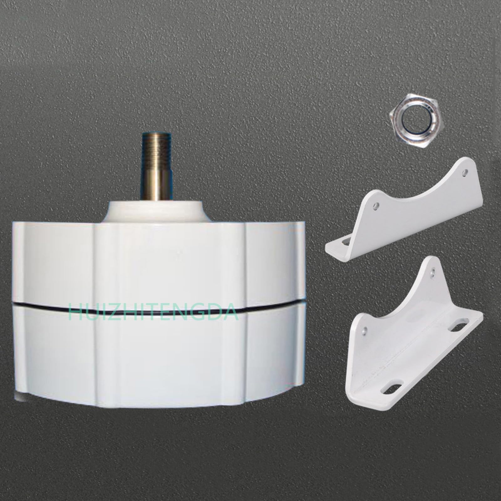 300RPM 12V 24V 48V 2000W DC Permanent Magnet Alternator - Coreless Maglev Generator for Solar Panels & Wind Turbines (White) - Ideal for Off-Grid Power, Renewable Energy Systems, and DIY Projects