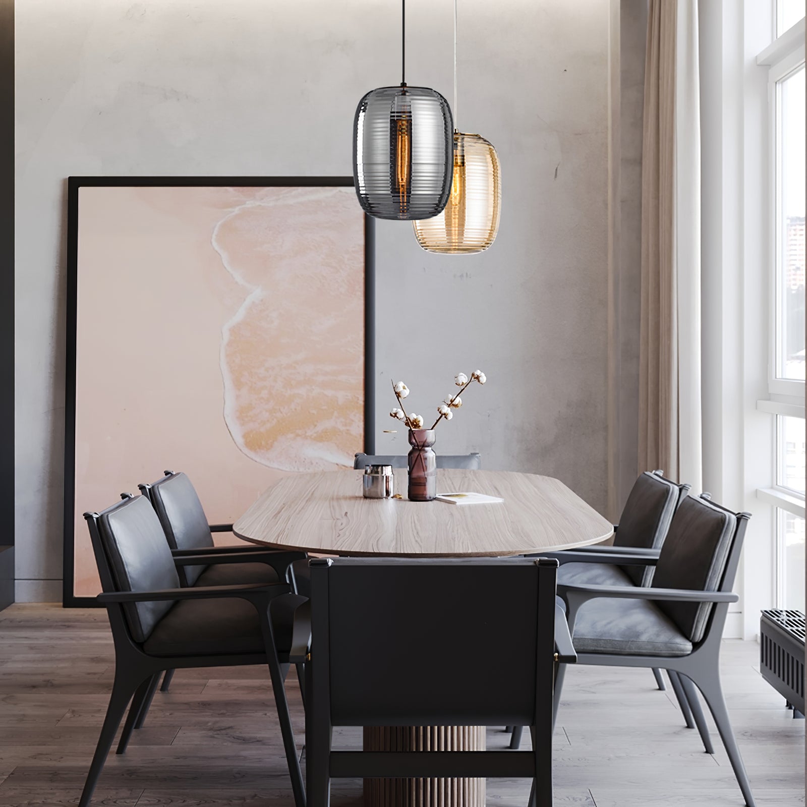 Aayla Modern Pendant Light - Elegant Hanging Lamp for Living Room, Bedroom, Dining Room & Kitchen | Dimmable LED Ceiling Light Fixture with Adjustable Height