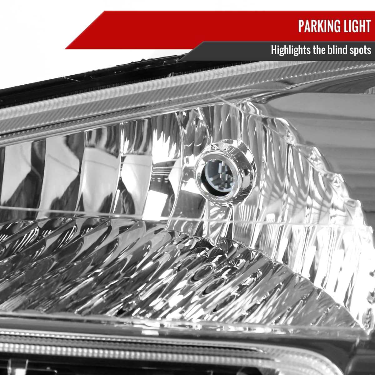 2005-2009 Chevy Equinox Replacement Clear Headlights Pair - Left & Right Side Headlamps for Improved Night Visibility & Style Upgrade | Perfect for Daily Driving, Off-Road Adventures & Car Customization