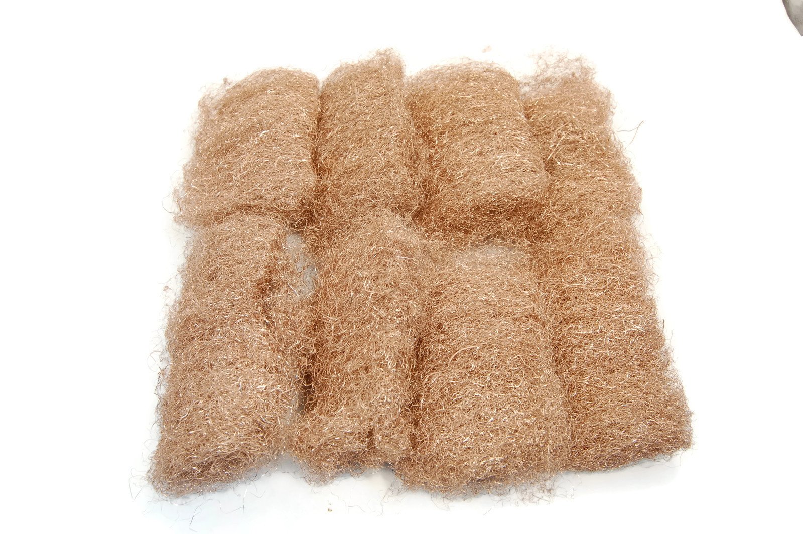 Rogue River Tools Bronze Wool Pads (8-Piece Set) - Coarse Grade for Metal Polishing, Cleaning, and Restoration - Perfect for Automotive, Jewelry, and DIY Projects