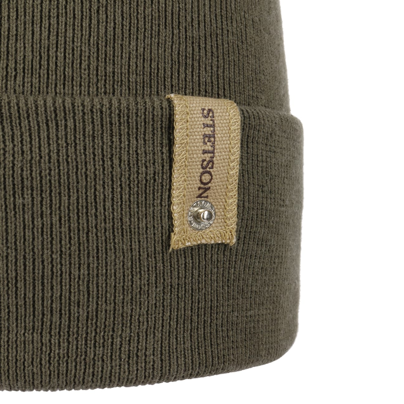 Stetson Organic Cotton Merino Wool Beanie with Foldable Cuff - Warm Winter Hat for Men & Women - Perfect for Skiing, Hiking, and Cold Weather Activities
