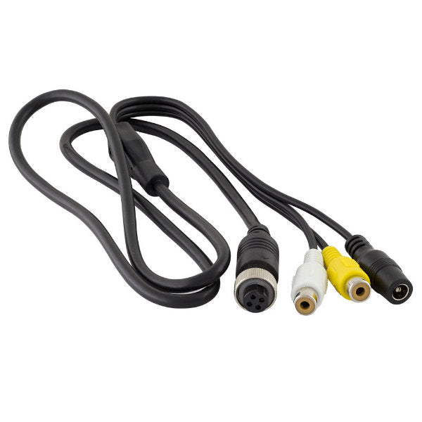 iBeam TE RT4P RCA to 4 Pin DIN Video Cable - Professional Audio Video Wiring Harness for Home Theater & Studio Equipment