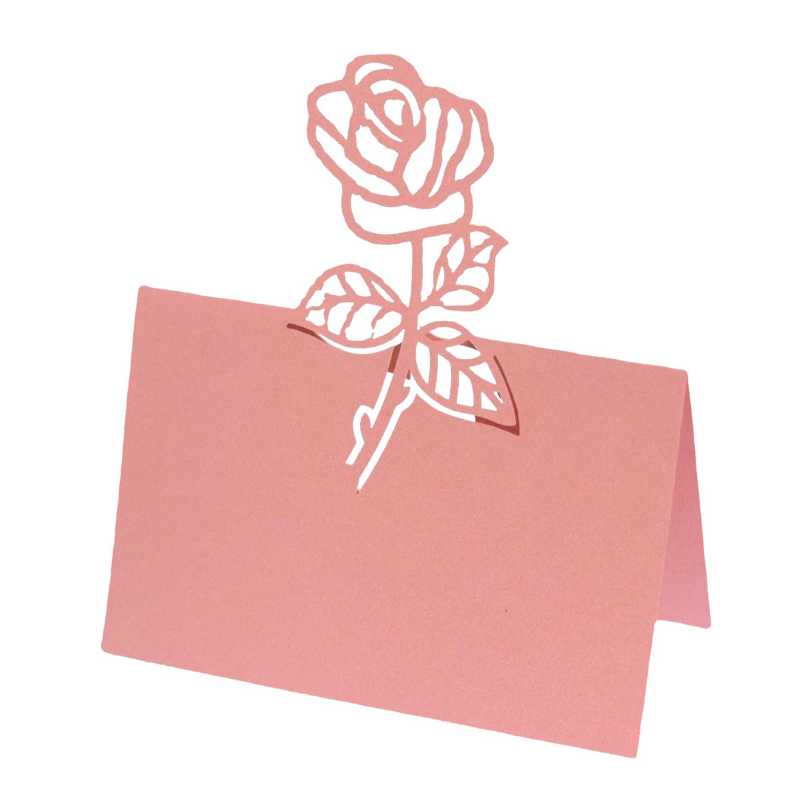 50 PCS Laser Cut Wedding Place Cards - Elegant Tented Name Cards for Wedding, Baby Shower & Bridal Shower | Blank Cardstock Table Name Place Cards for Seating Arrangements & Special Events