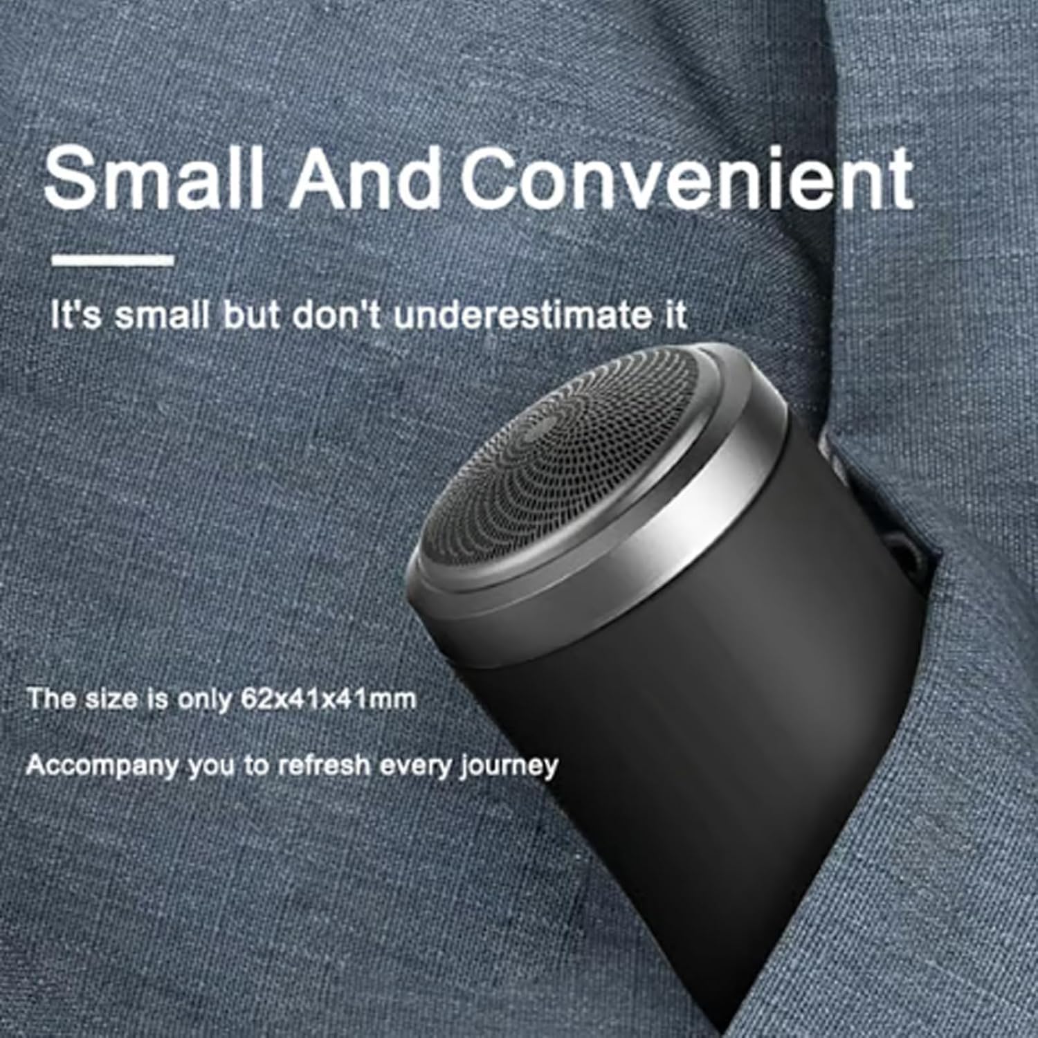 Vishopee Mini Portable Electric Shaver - IPX7 Waterproof, Cordless Travel Shaver for Men & Women, Perfect for Gym, Travel & On-the-Go Grooming (Brown)