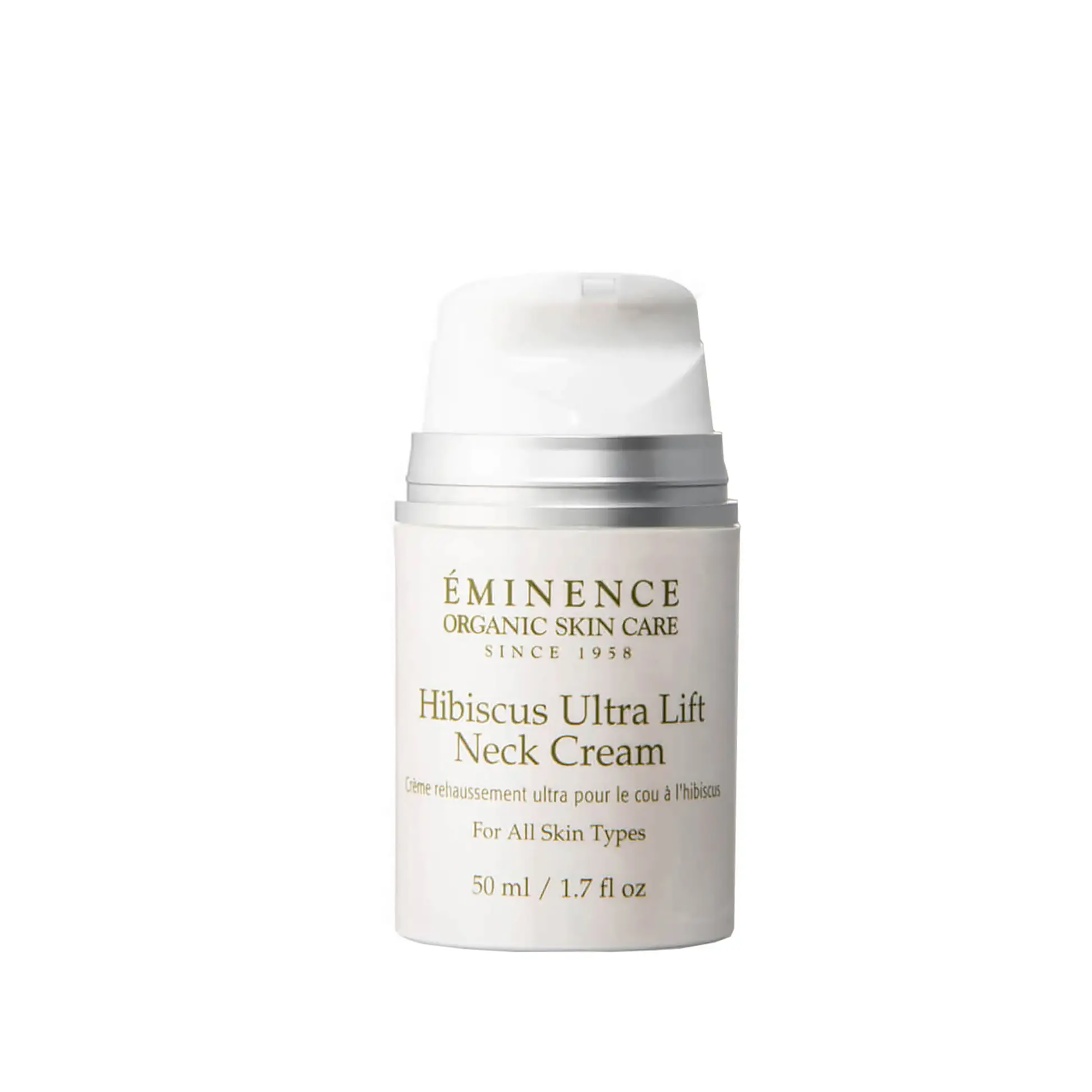 Eminence Organics Hibiscus Ultra Lift Neck Cream - Anti-Aging Firming Treatment for Wrinkles & Sagging Skin | Best for Nighttime Skincare Routine & Daily Moisturizing