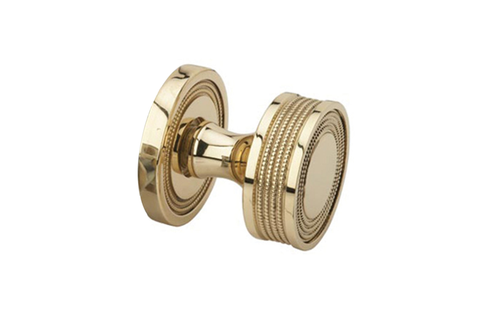 Vintage Georgian Style Door Knob 5010 - Antique Brass Door Handle for Interior & Exterior Doors - Classic Home Decor for Bedroom, Bathroom, and Office
