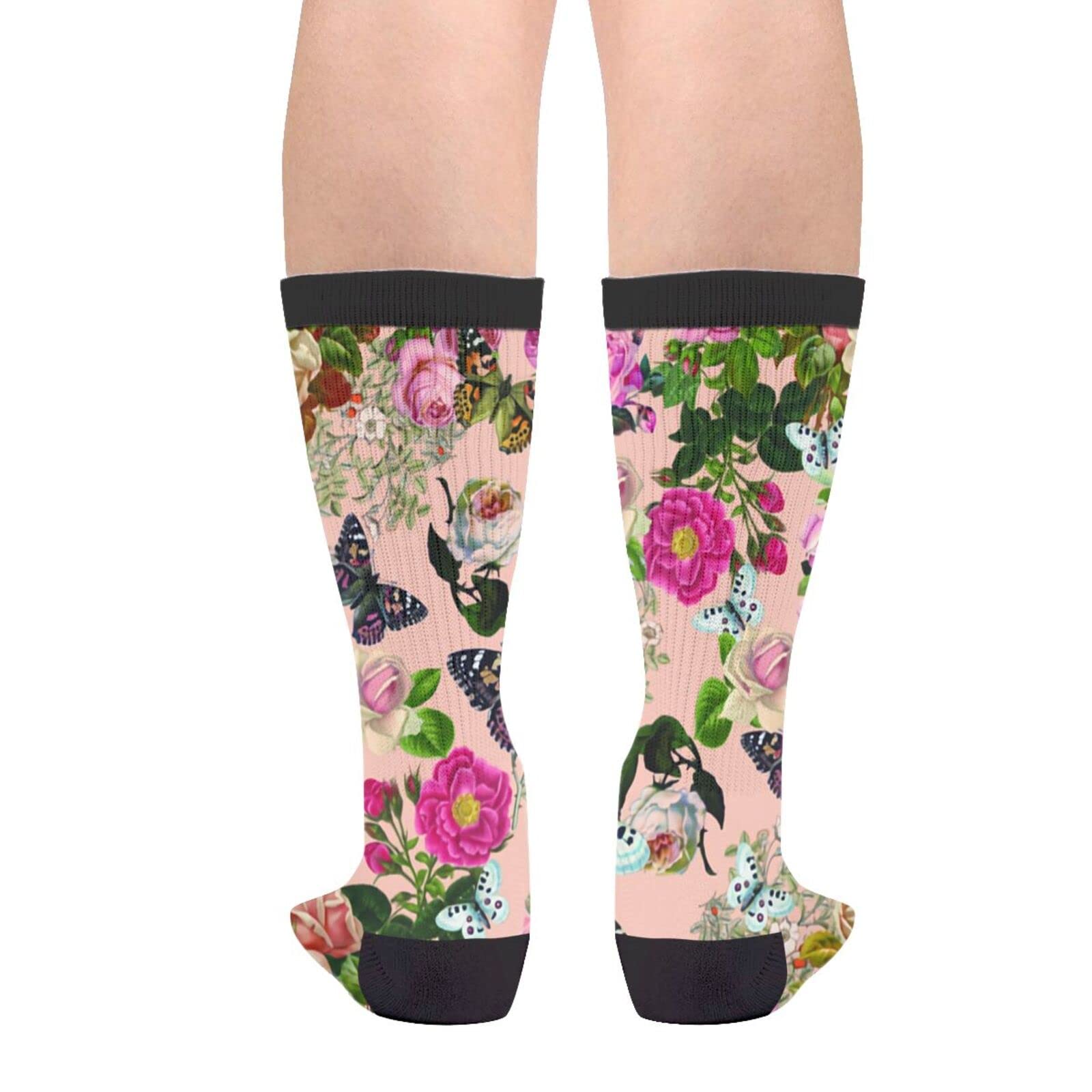Funny Crazy Novelty Crew Tube Socks for Men & Women - Casual Athletic Sport Dress Socks - Perfect for Gifts, Costumes, and Everyday Wear